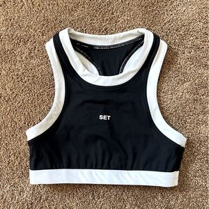 SET Active Contrast High Neck Bra